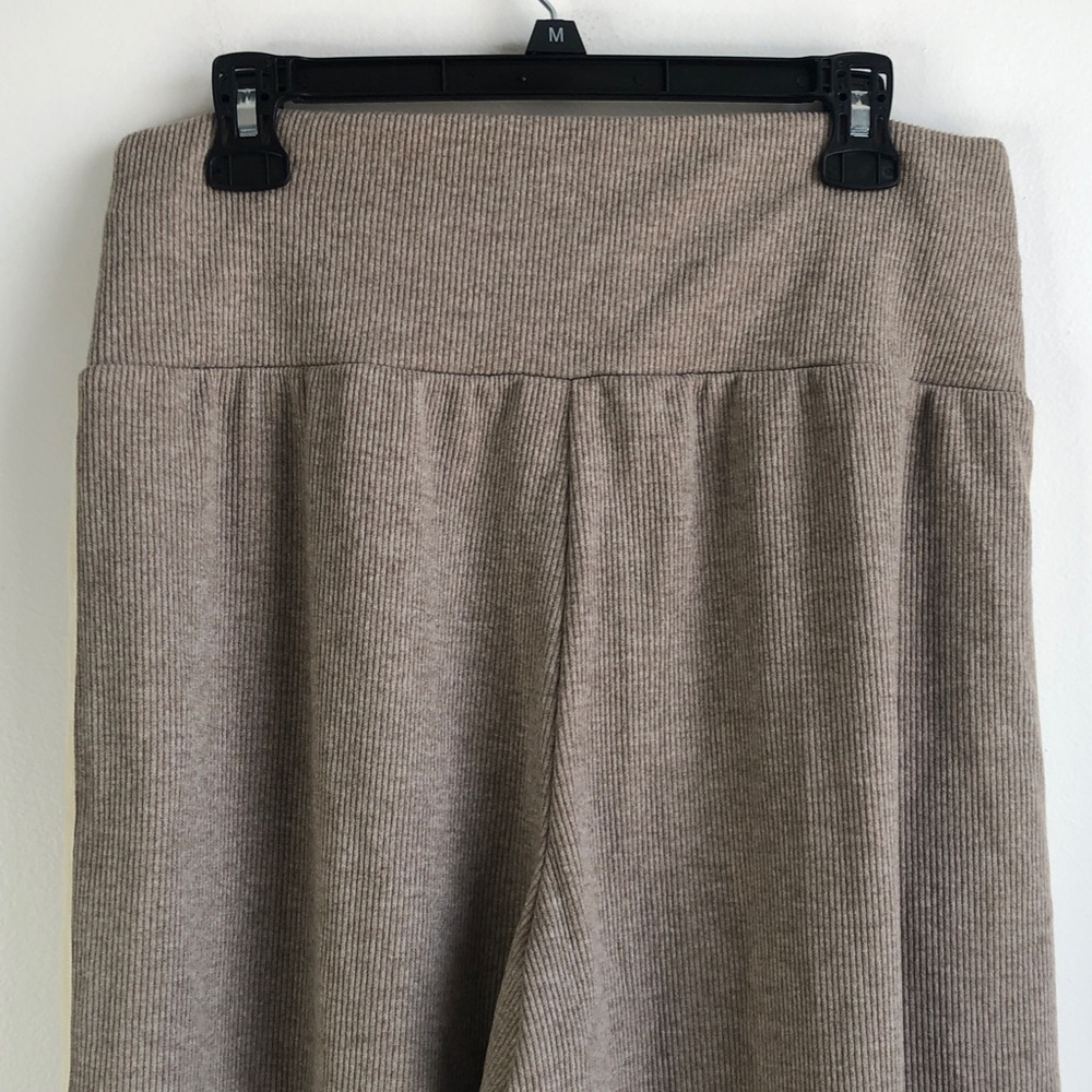Halara Taupe Wide Leg Lounge Pants - Picture 3 of 6